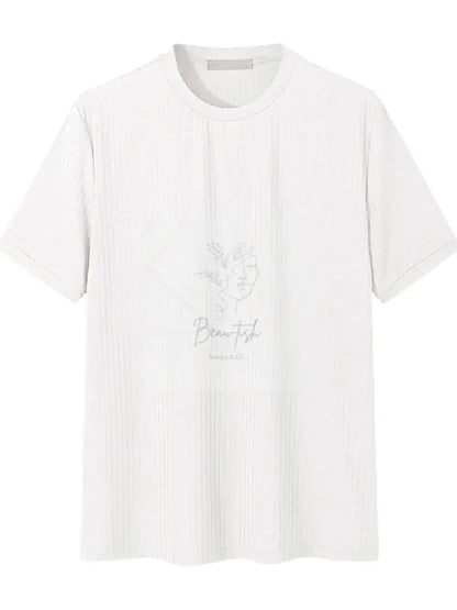 Men's Full Size Round Neck Short Sleeve T-Shirt Plus Size