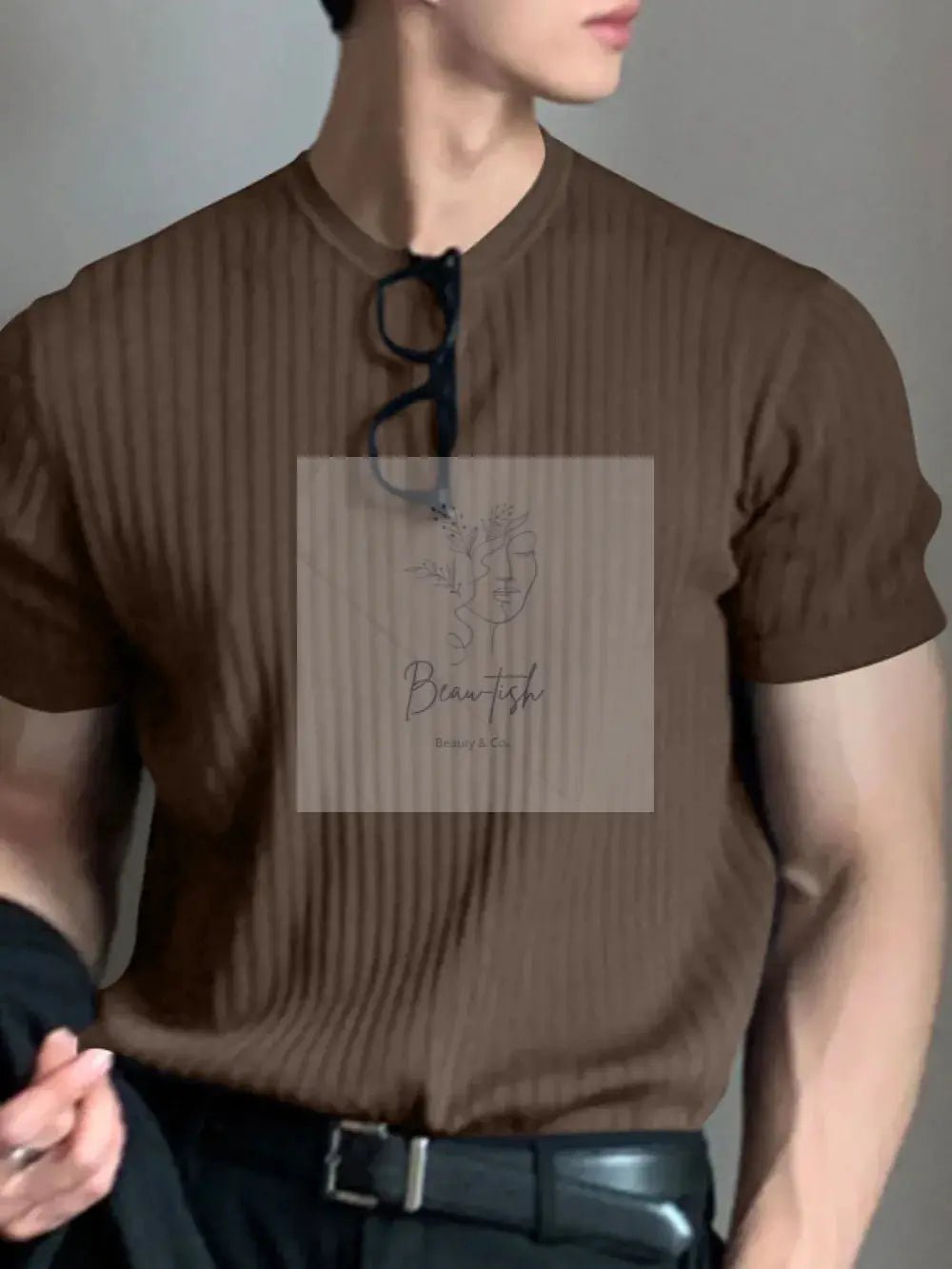 Men's Full Size Round Neck Short Sleeve T-Shirt Plus Size