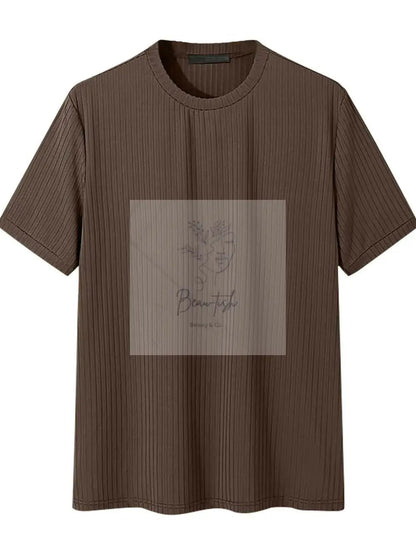 Men's Full Size Round Neck Short Sleeve T-Shirt Plus Size