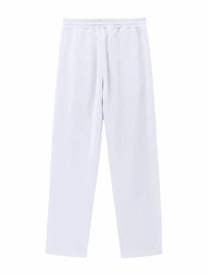 Men's Full Size Snap-Button Pants with Side Stripe Detail Plus Size