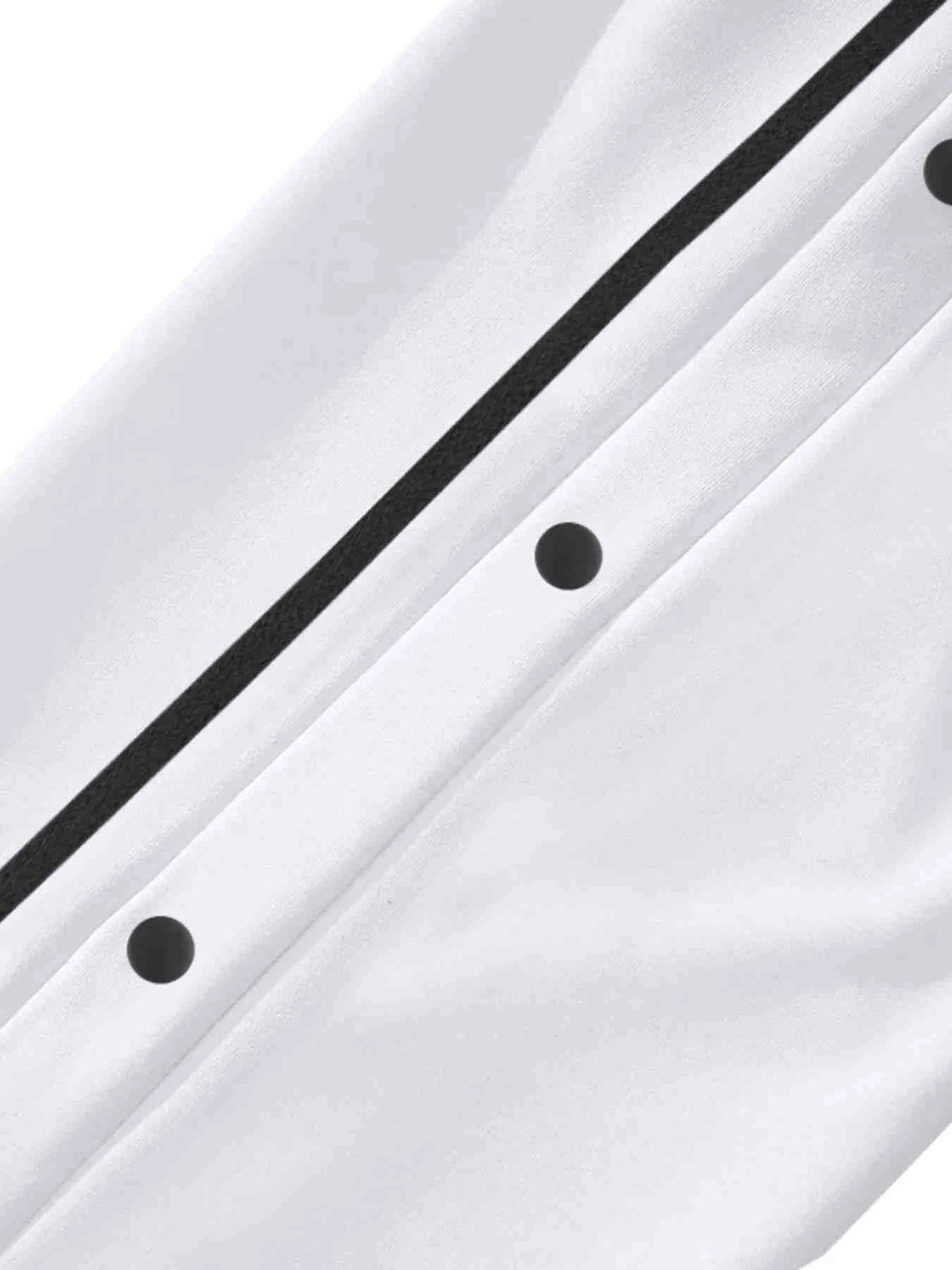 Men's Full Size Snap-Button Pants with Side Stripe Detail Plus Size
