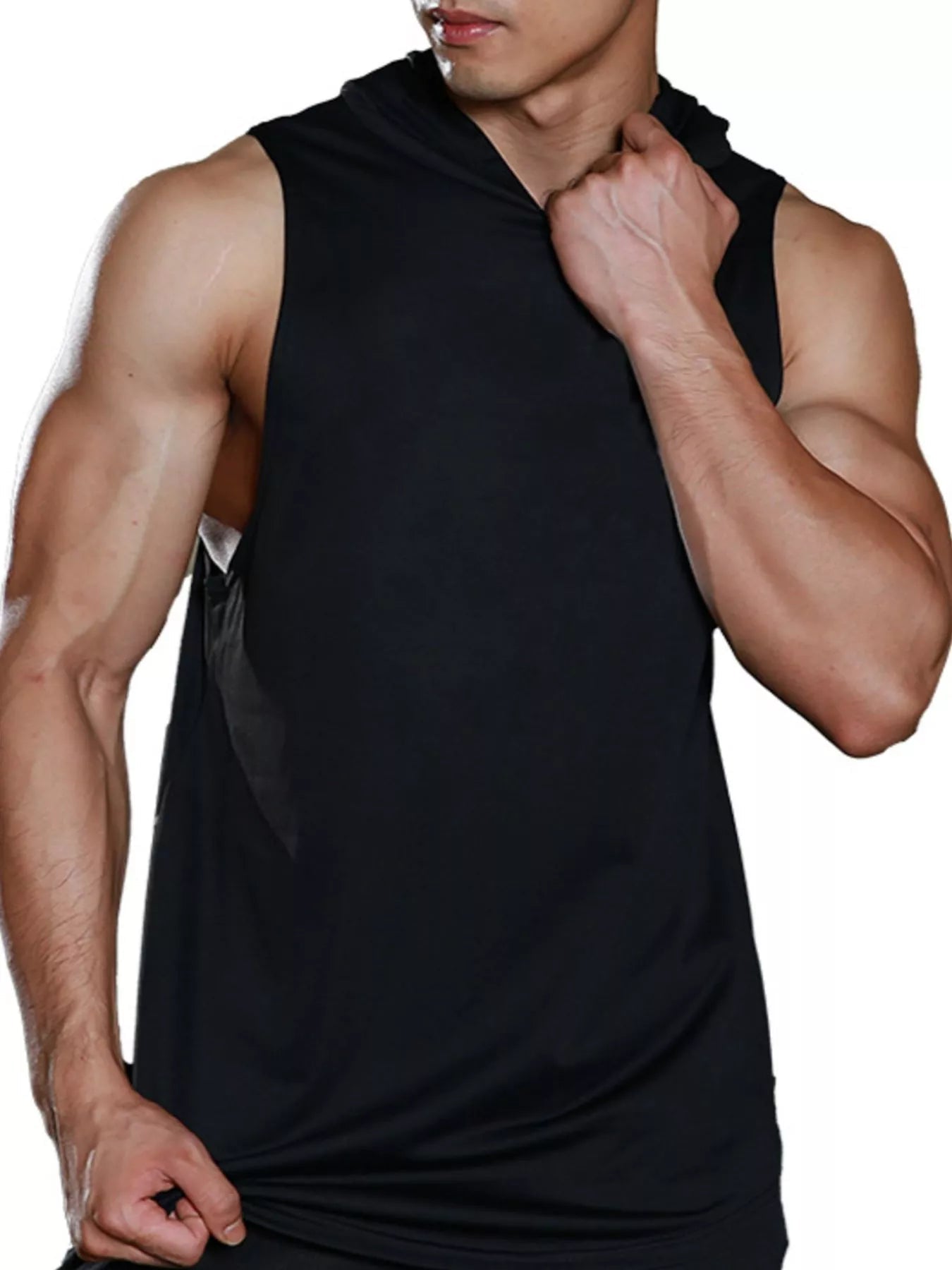 Men's Hooded Sleeveless Tank