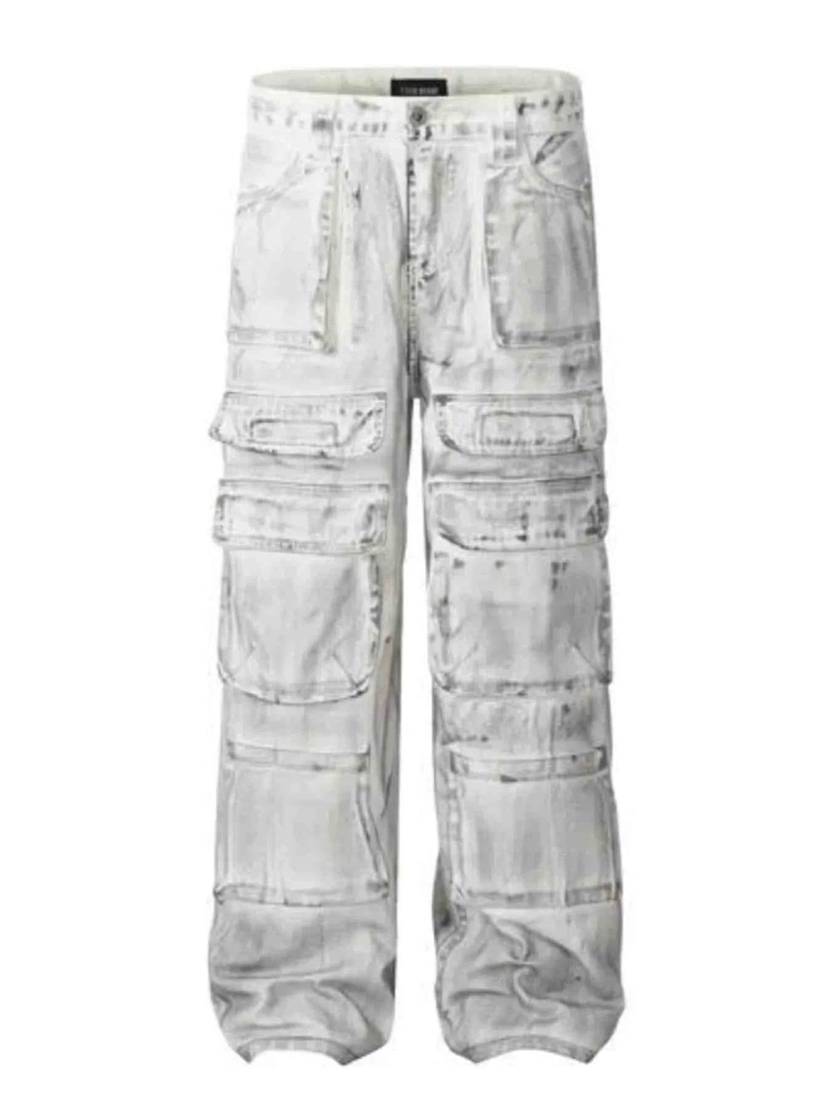 Men's Multi-Pocket Cargo Denim Jeans