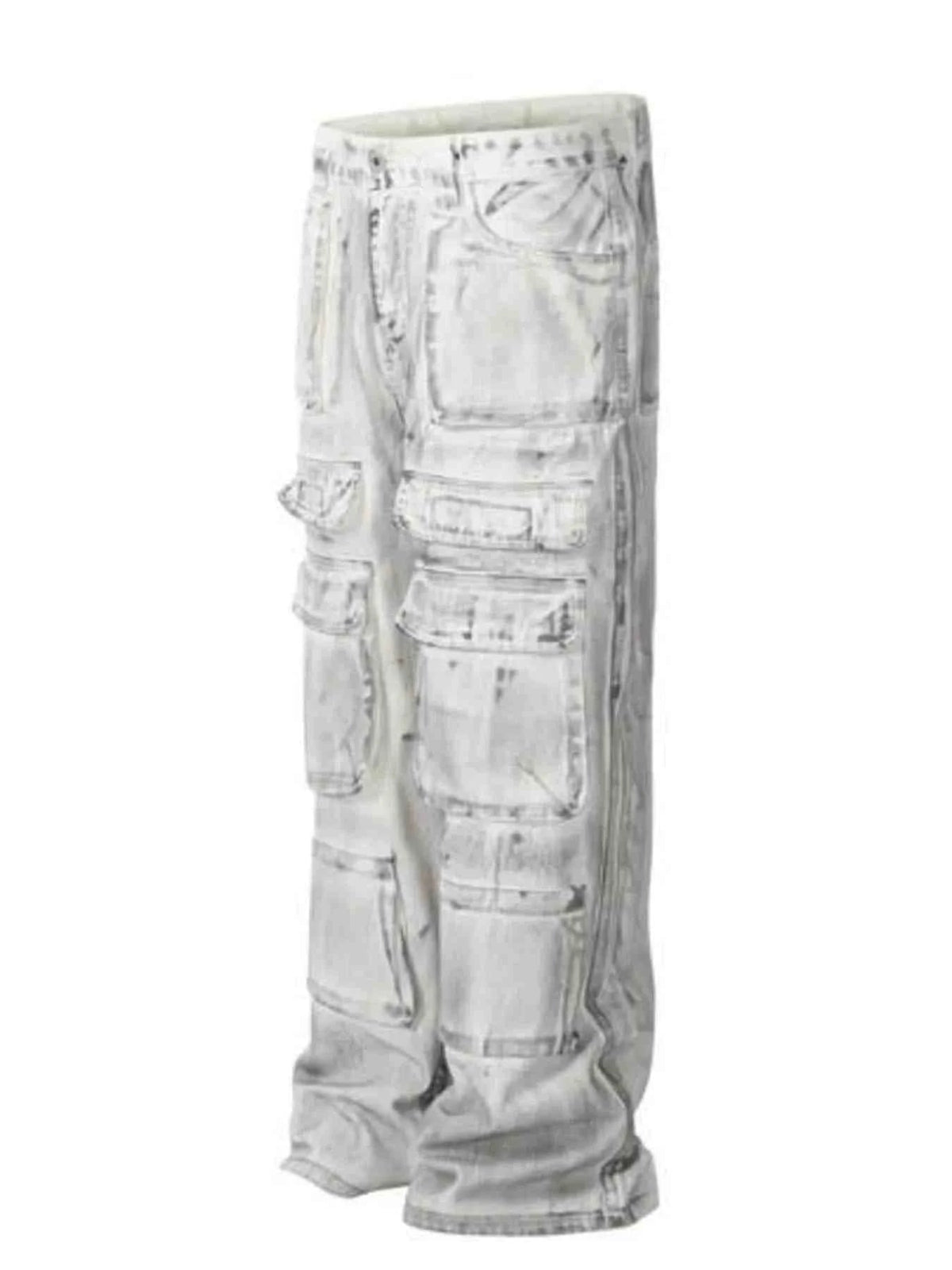 Men's Multi-Pocket Cargo Denim Jeans