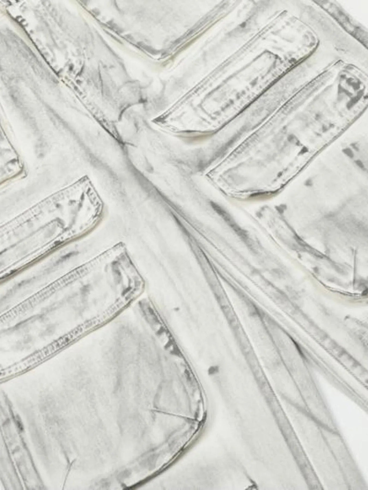 Men's Multi-Pocket Cargo Denim Jeans