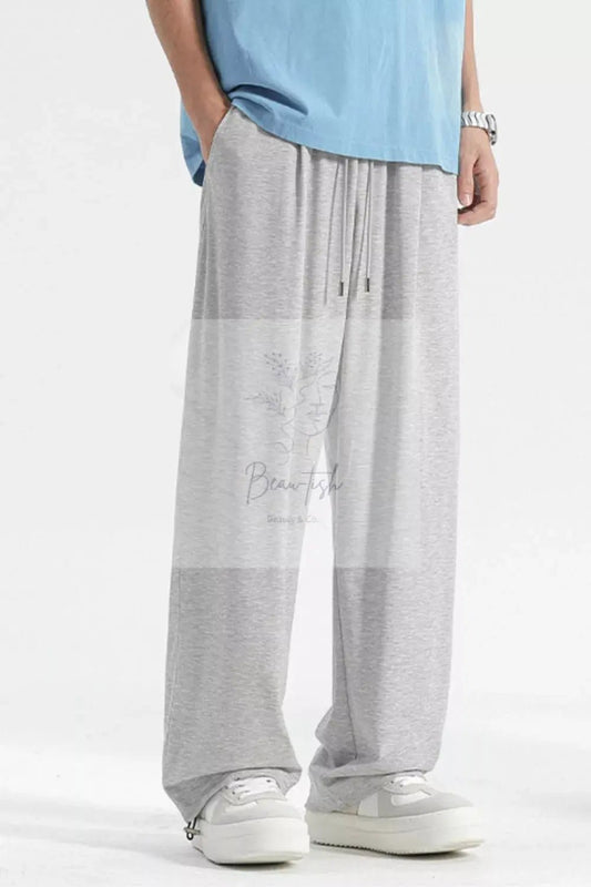 Men's Plus Size Casual Loose Fit Drawstring Sweatpants