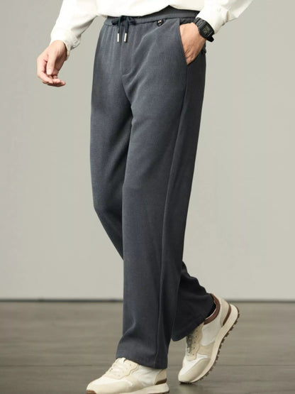 Men's Plus Size Drawstring Wide Leg Pants