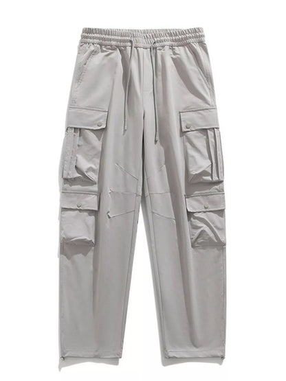 Men's Plus Size Loose Fit Multi-Pocket Cargo Pants