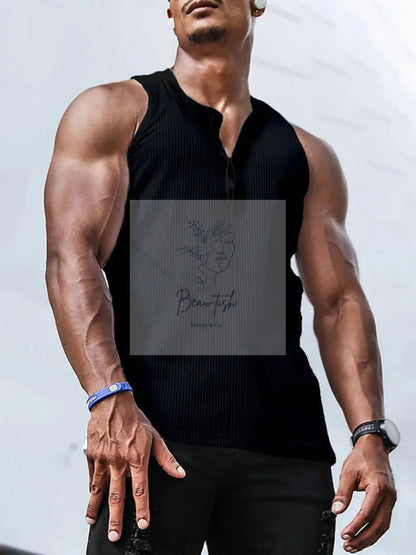 Men's Plus Size Ribbed Tank