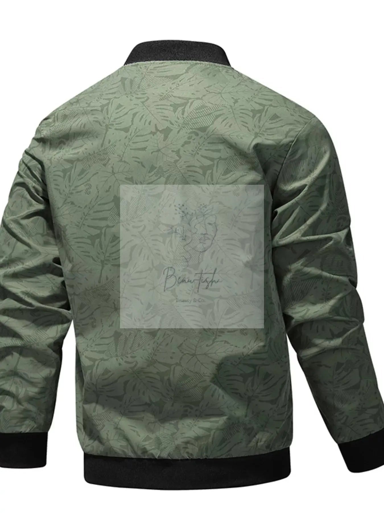 Men's Plus Size Zip Up Lightweight Bomber Jacket