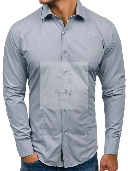 Men's Slim Fit Button-Down Shirt