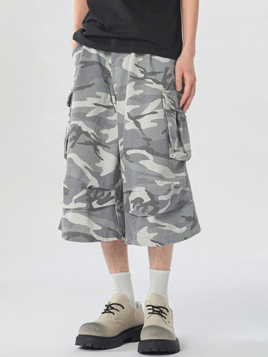 Men's Urban Camo Wide Leg Cargo Pants