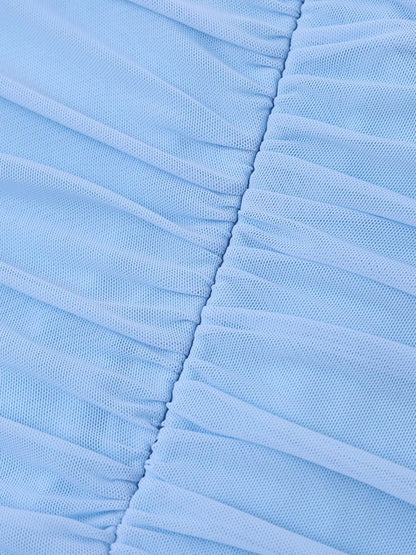 Off-Shoulder Ruched Mermaid Maxi Dress