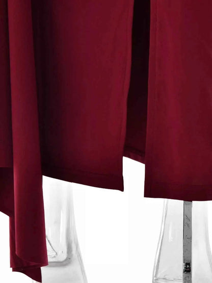 One-Shoulder Ruched Maxi Dress