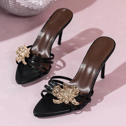 Open Toe Stiletto Sandals