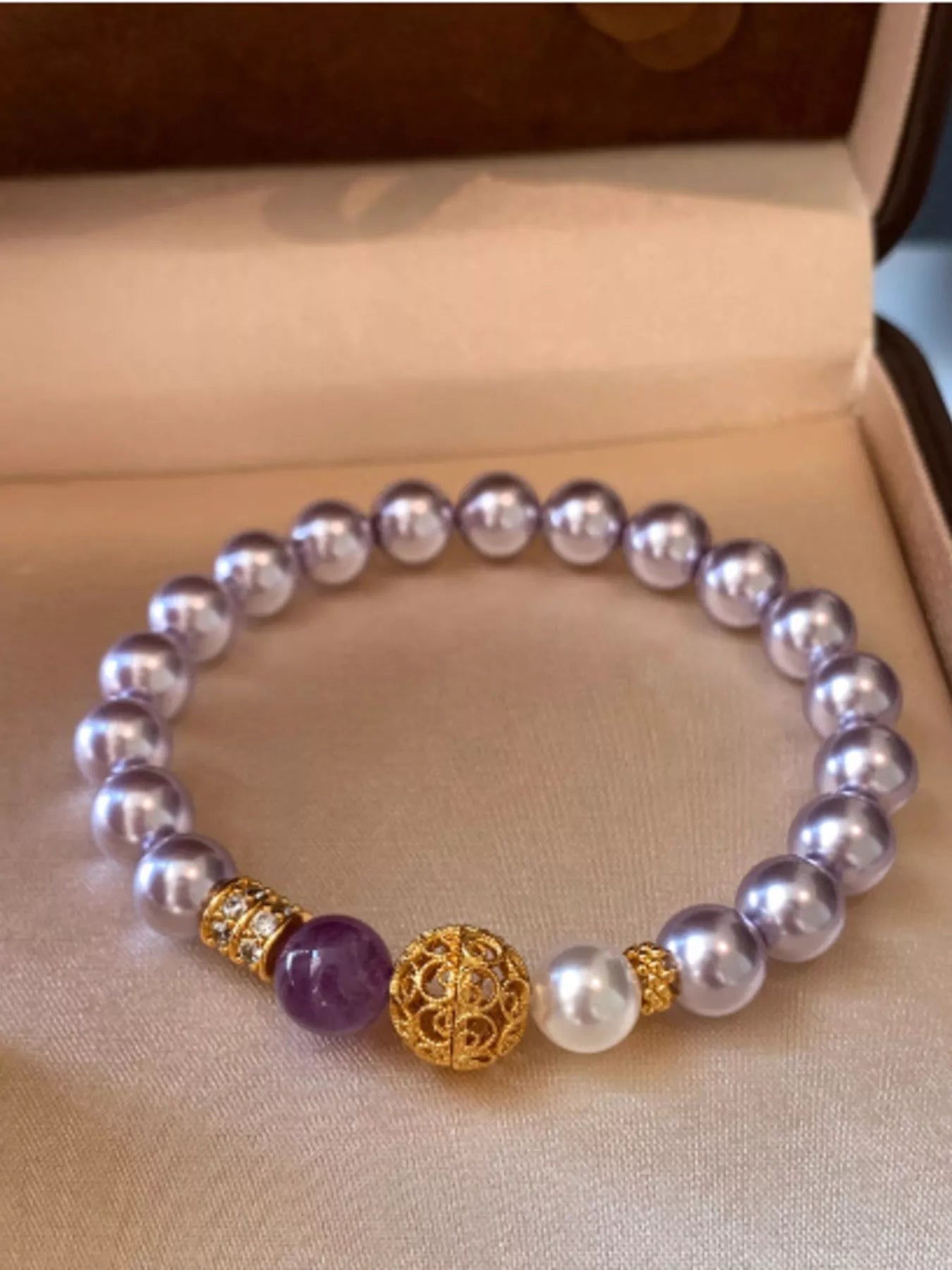 Pearl Crystal Chain Bracelet