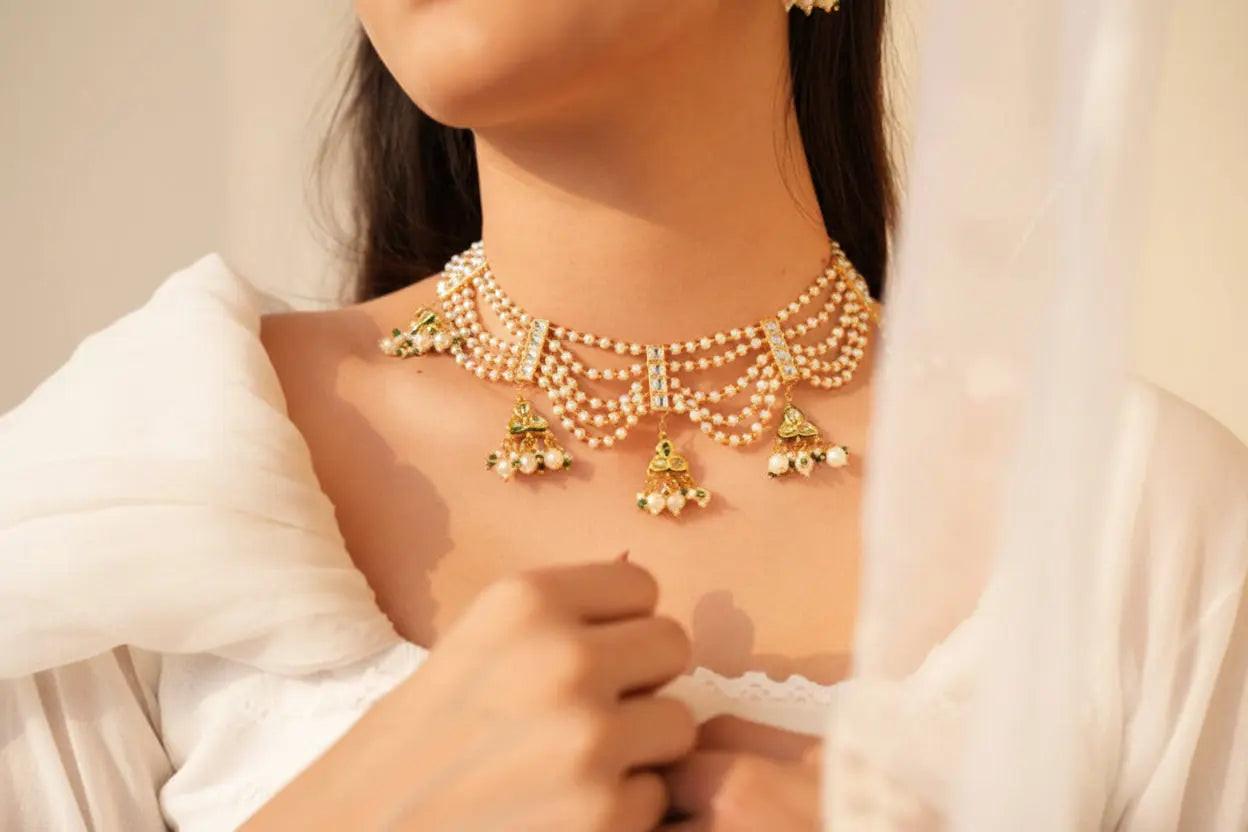 Pearl Beads Necklace Set