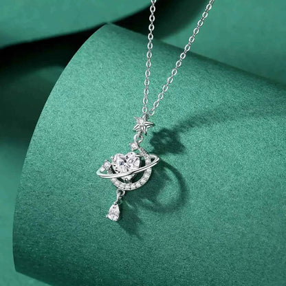 Planet Heart Pendant Necklace