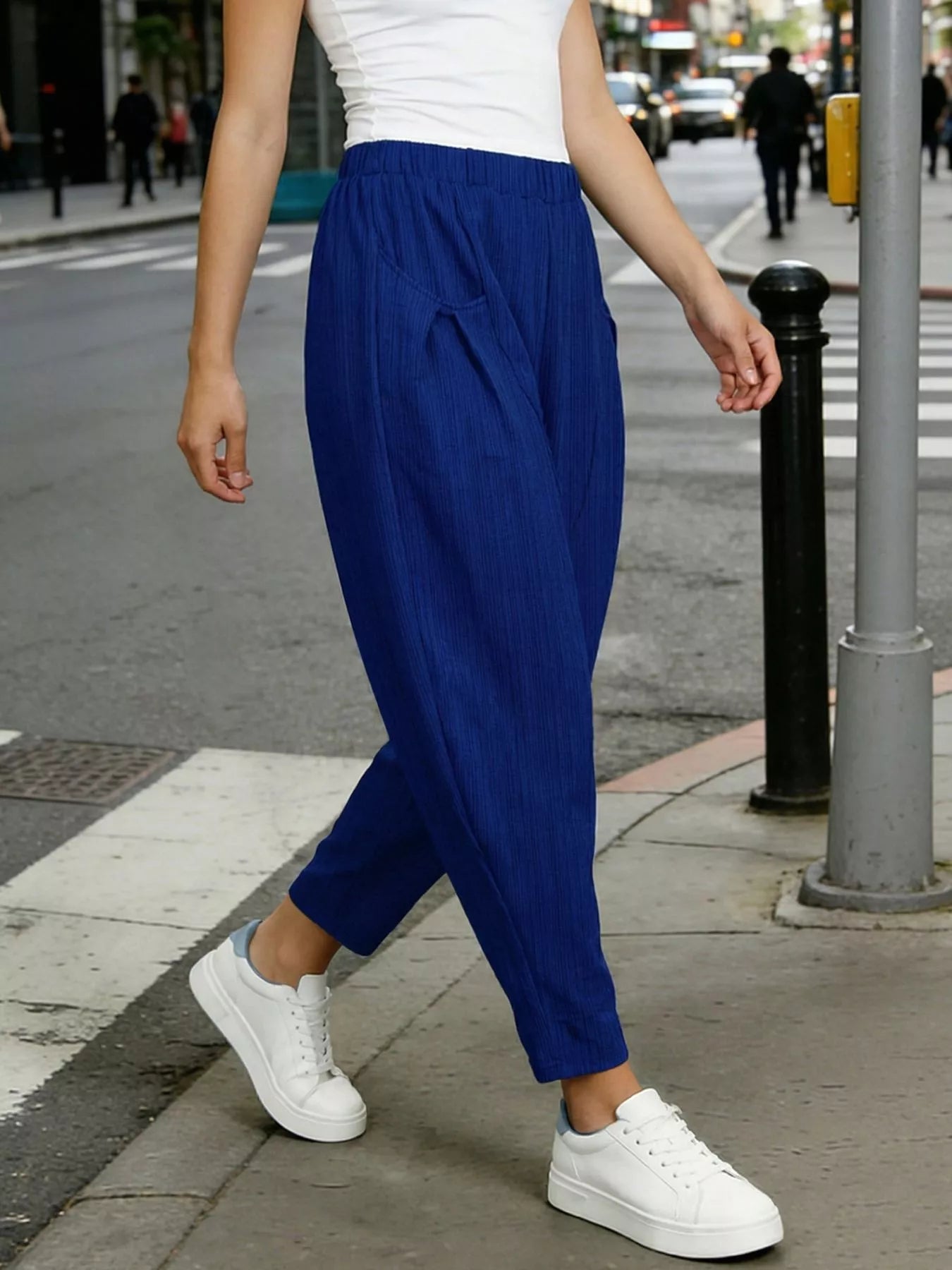 Plus Size Pocket Harem Pants