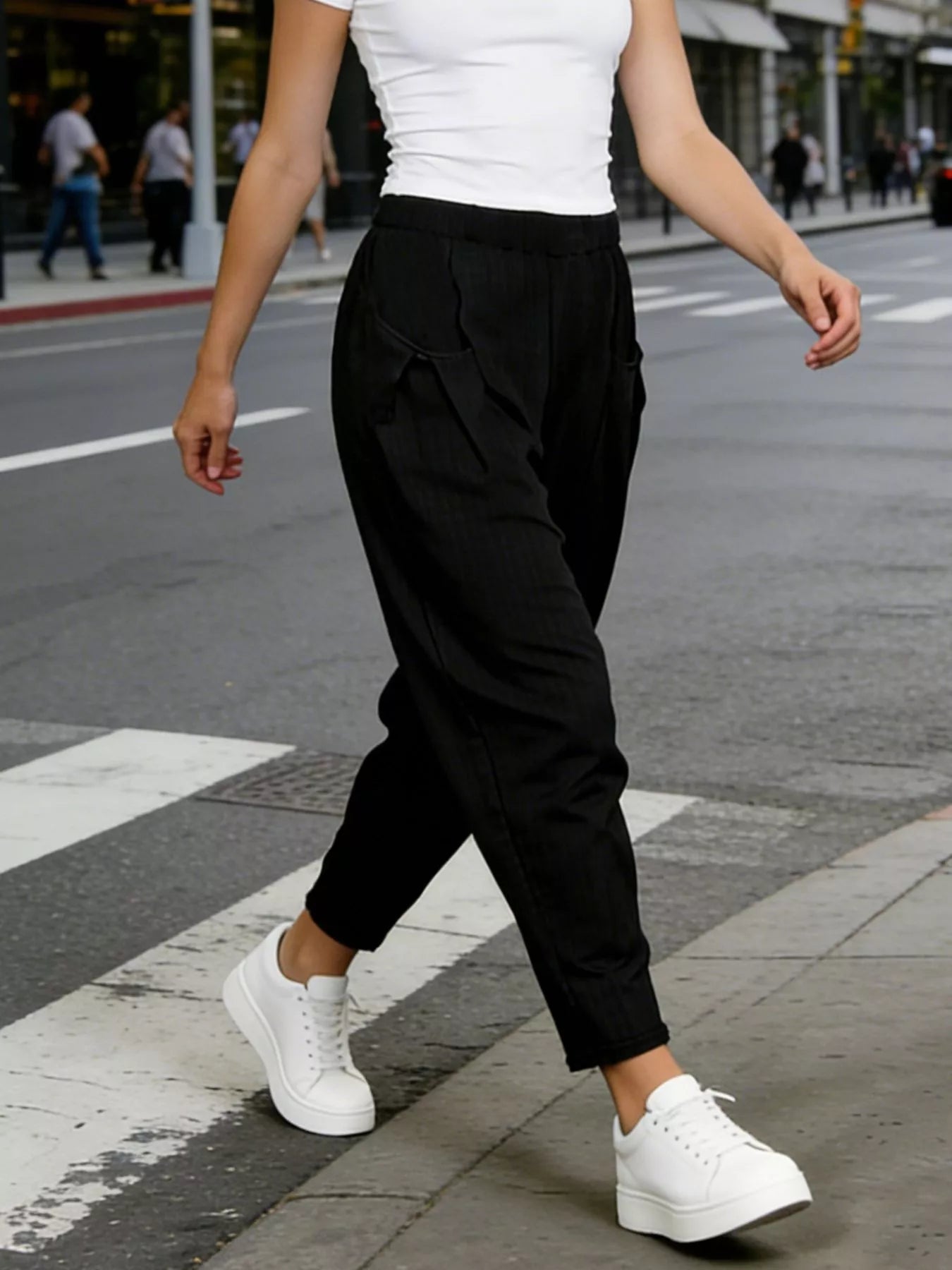Plus Size Pocket Harem Pants