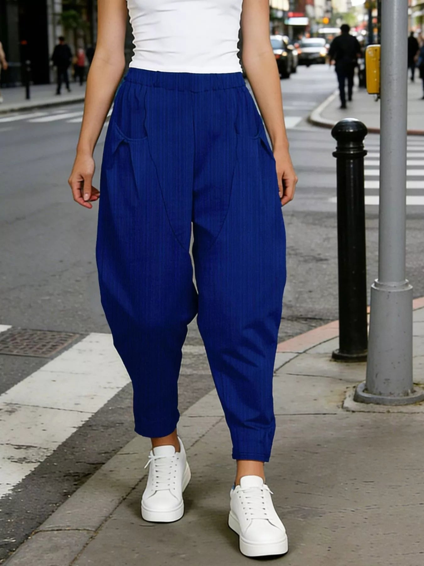Plus Size Pocket Harem Pants