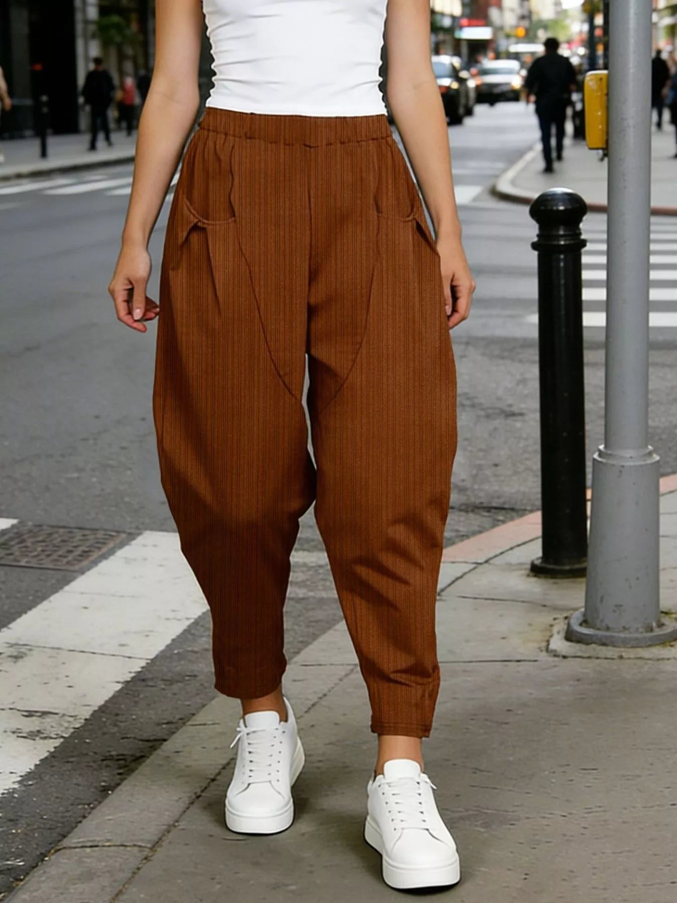 Plus Size Pocket Harem Pants