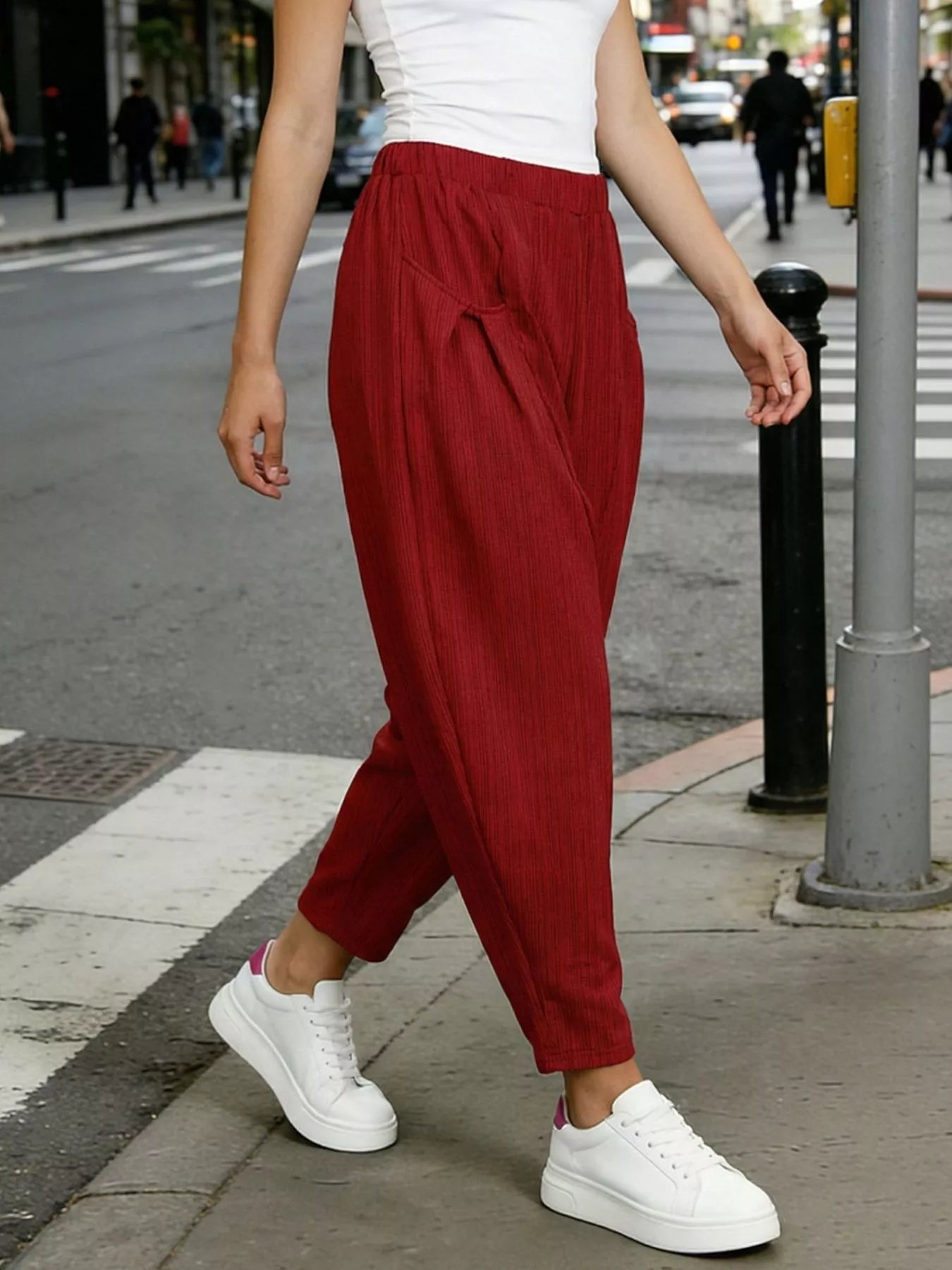 Plus Size Pocket Harem Pants