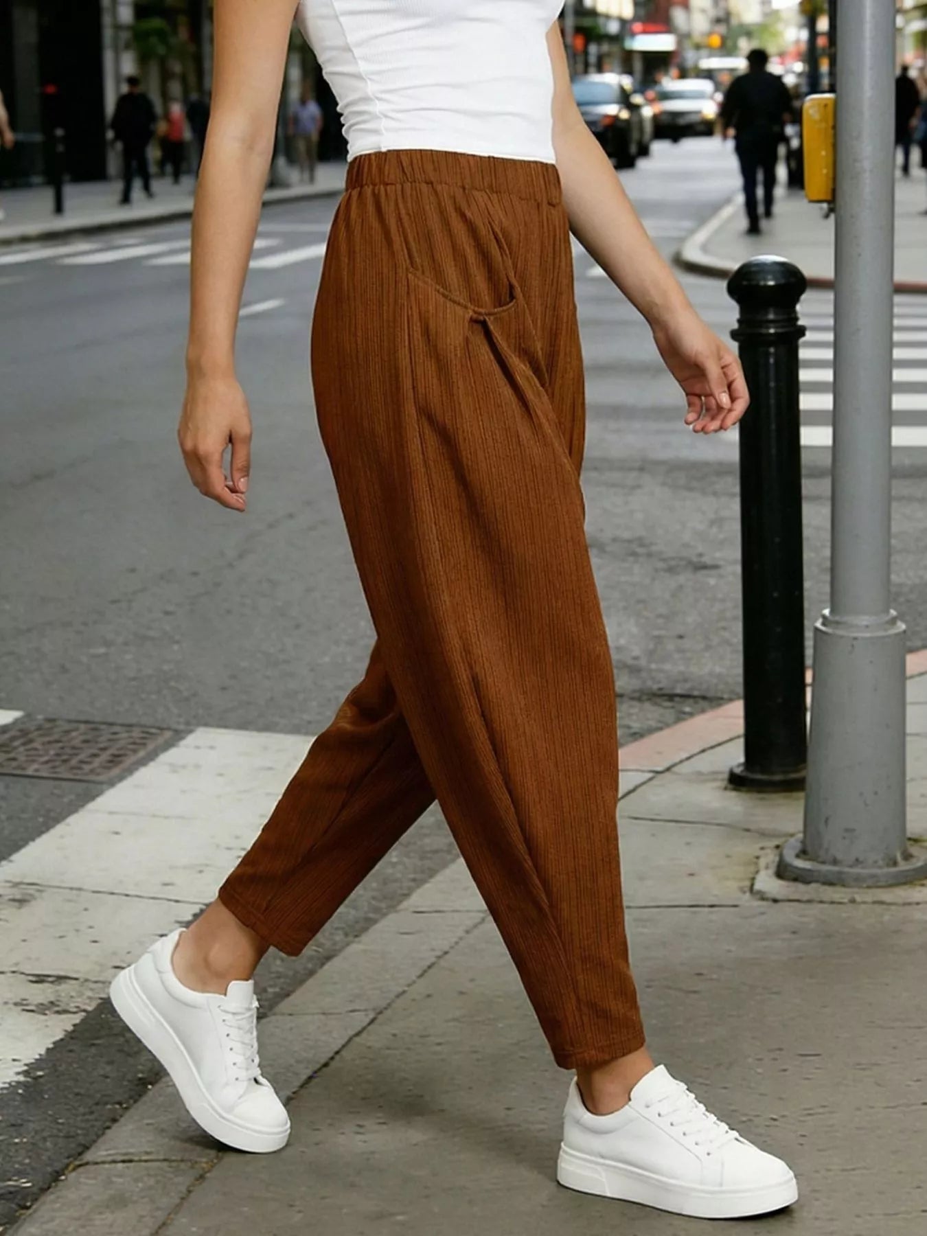 Plus Size Pocket Harem Pants