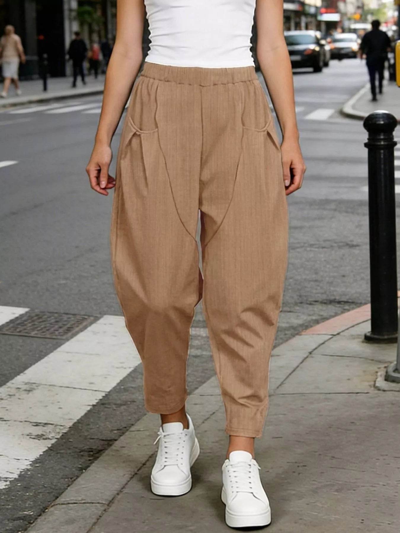Plus Size Pocket Harem Pants