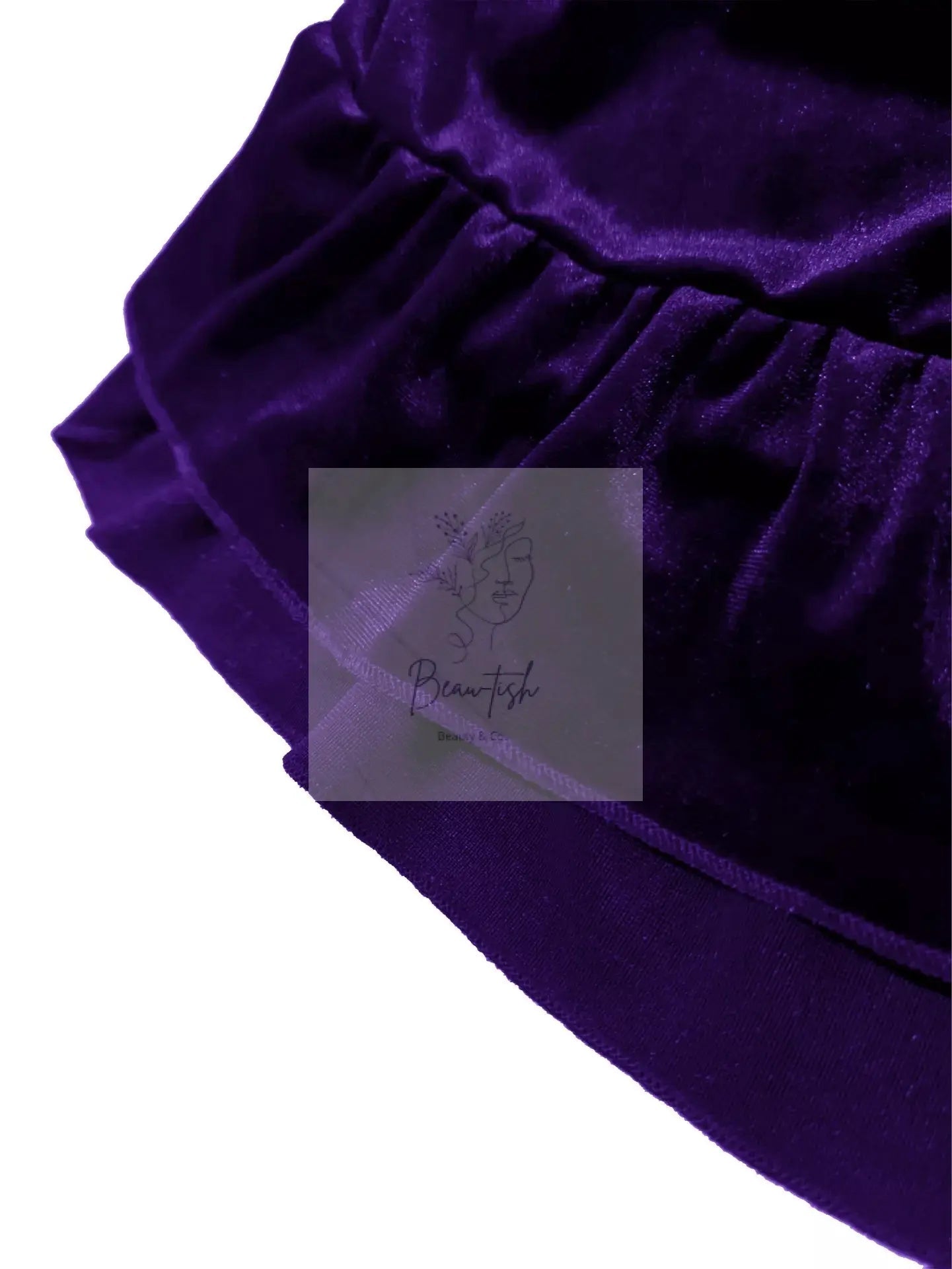 Plus Size Ruffled Velvet Elastic Waist Skirt