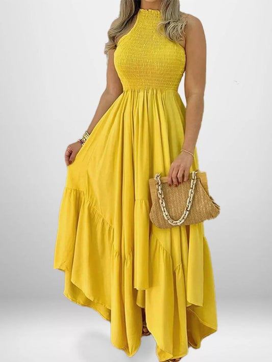 Smocked Plus Maxi Dress