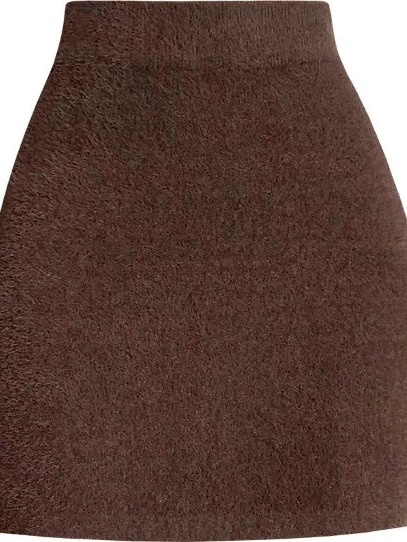 Plush Knit Mini Skirt