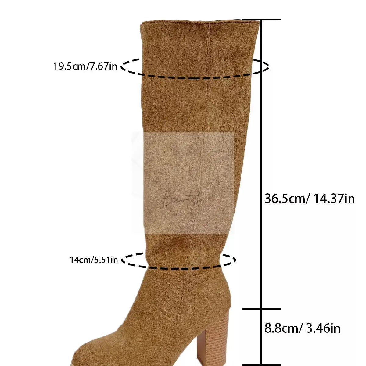Point Toe Block Heels Boots