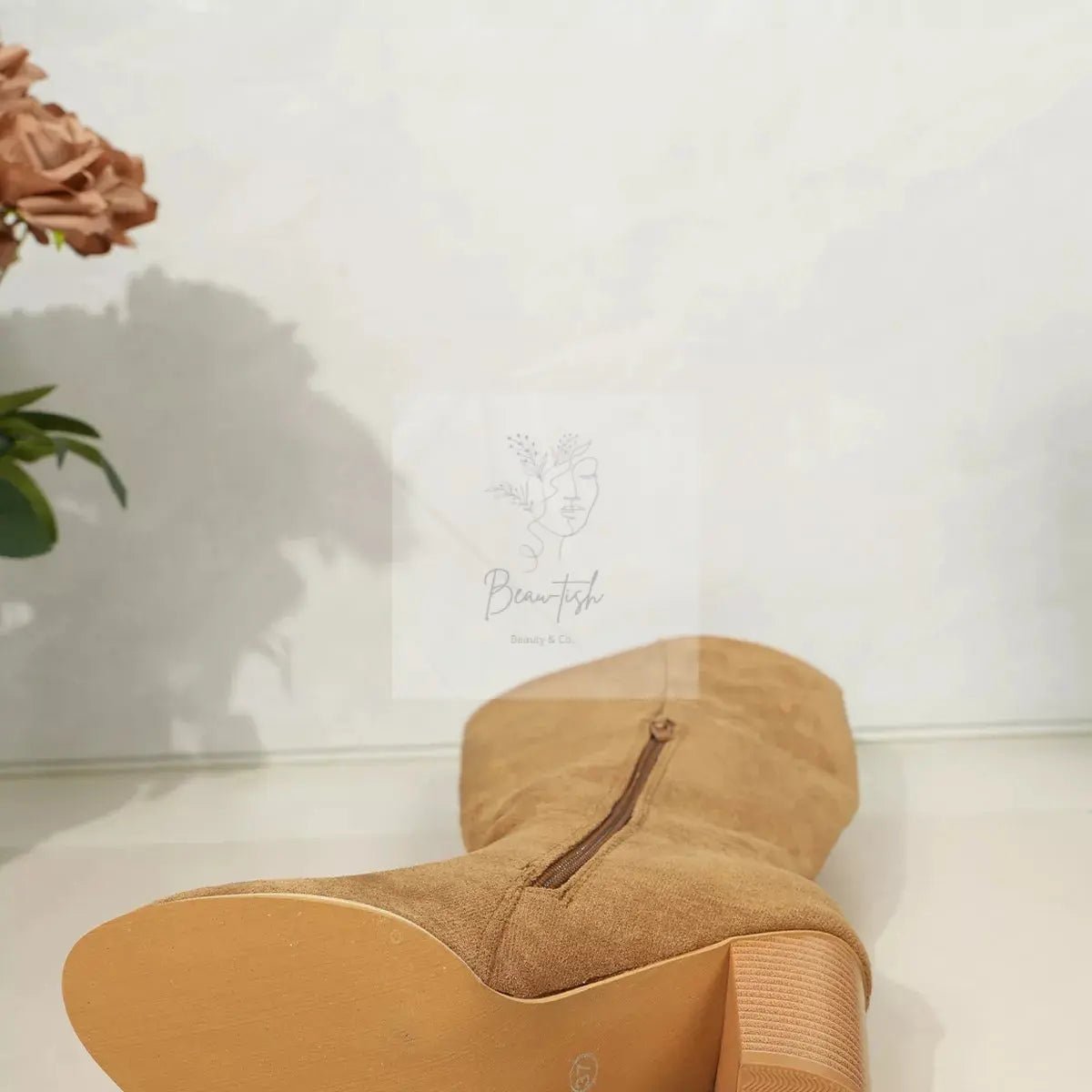 Point Toe Block Heels Boots