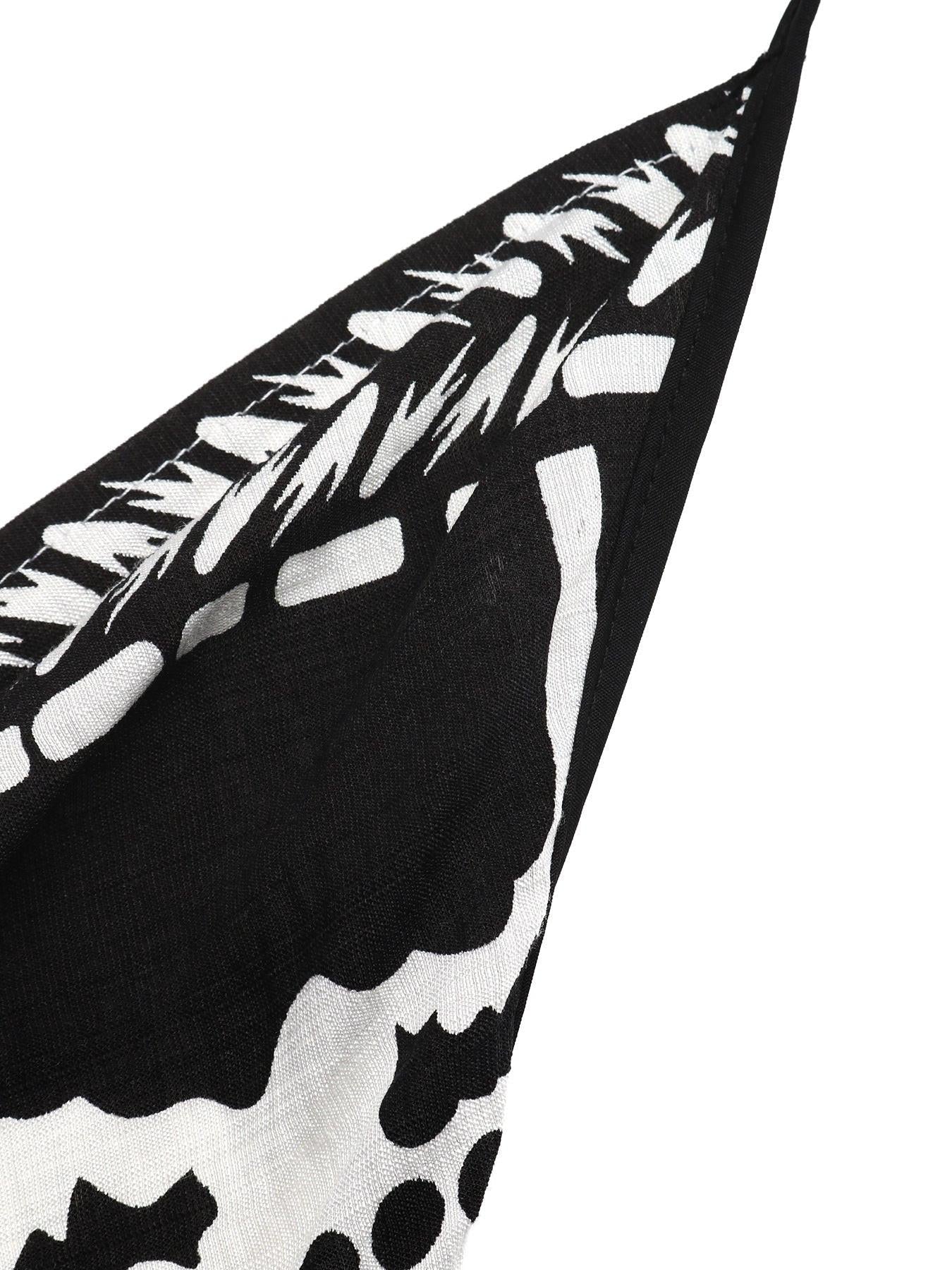 Printed Halter Neck Maxi Dress