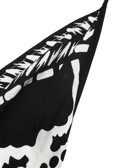 Printed Halter Neck Maxi Dress