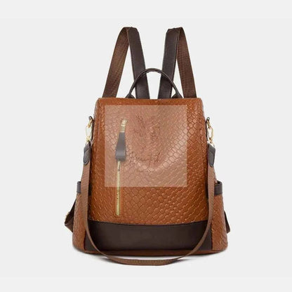 PU Leather Backpack Bag