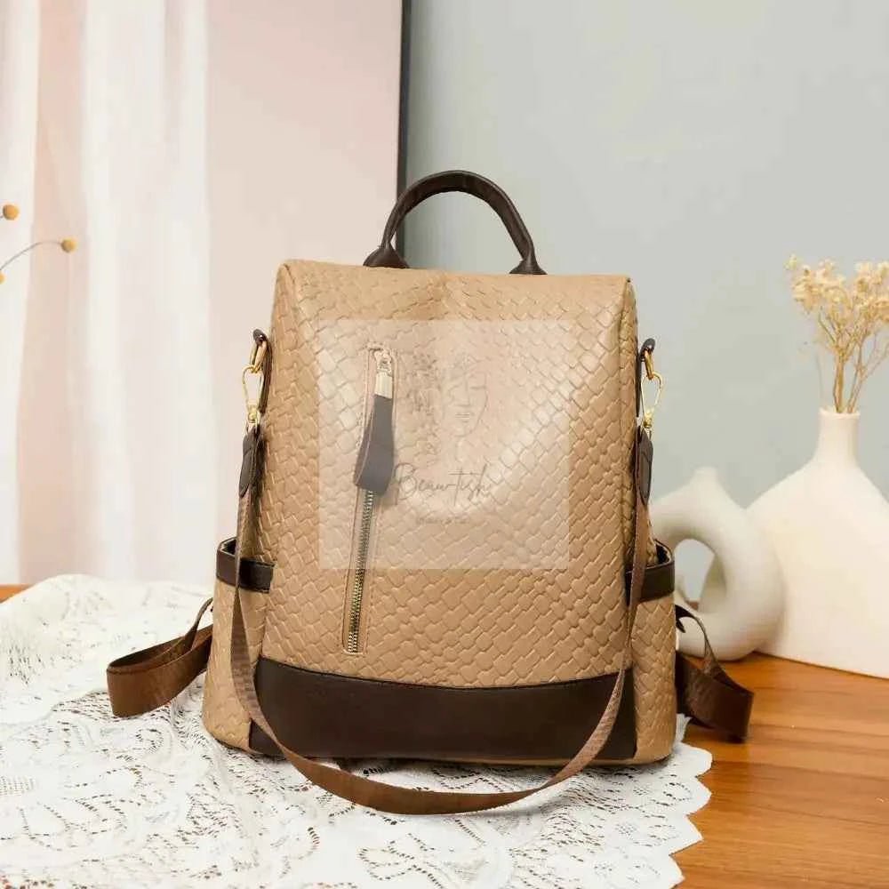 PU Leather Backpack Bag