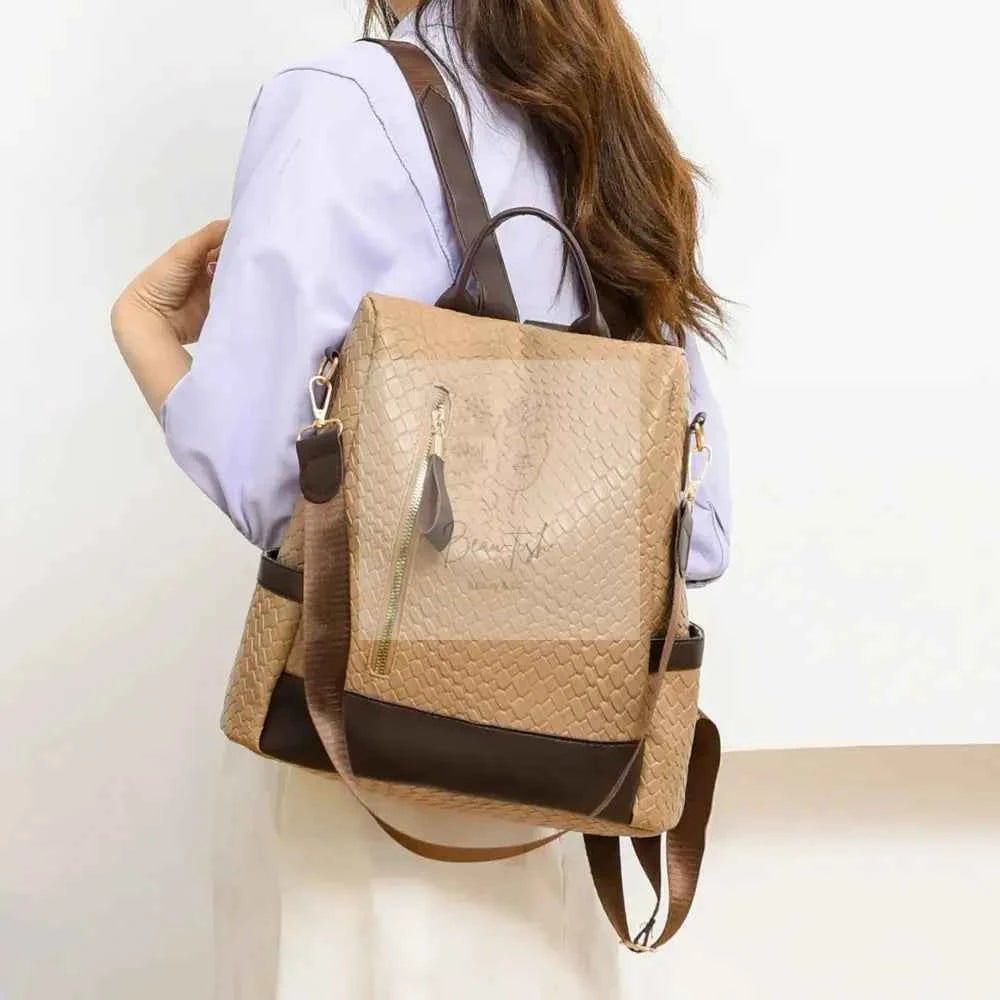 PU Leather Backpack Bag