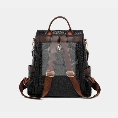 PU Leather Backpack Bag