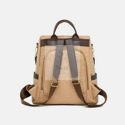 PU Leather Backpack Bag