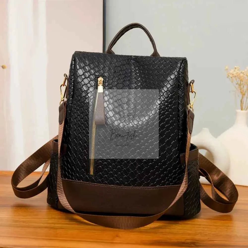 PU Leather Backpack Bag