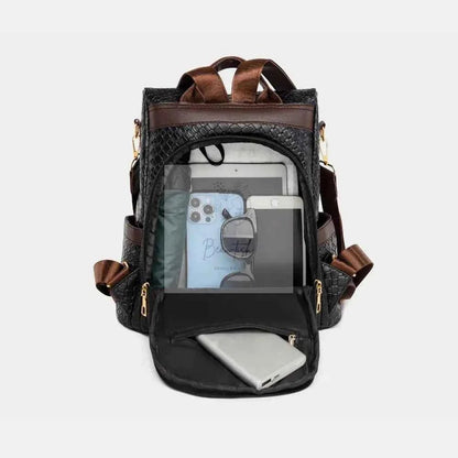 PU Leather Backpack Bag