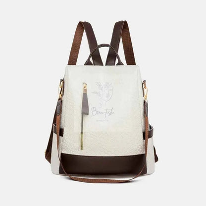 PU Leather Backpack Bag