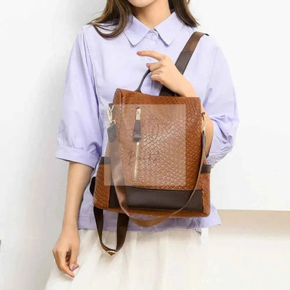 PU Leather Backpack Bag