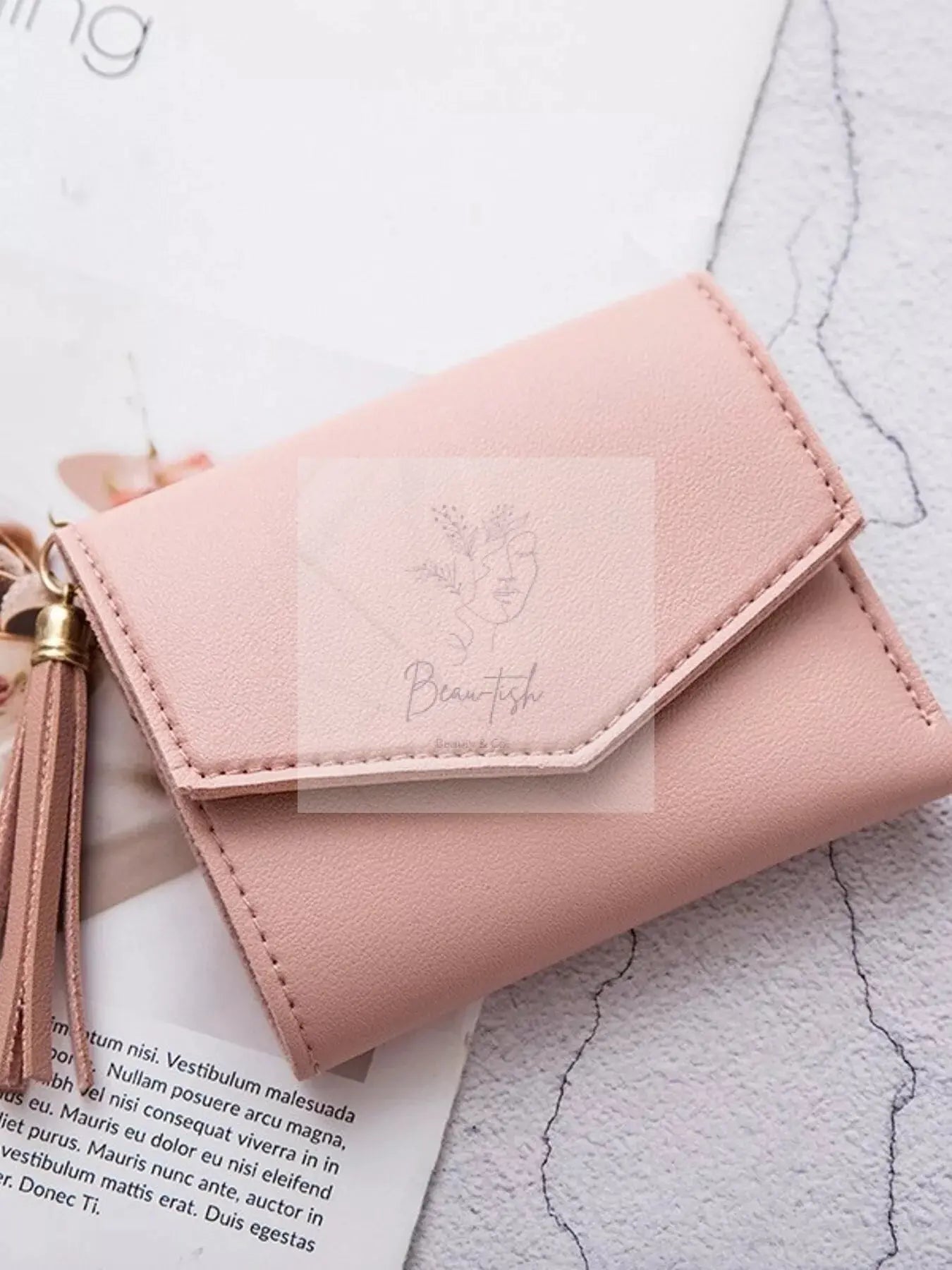 PU Leather Tassel Wallet