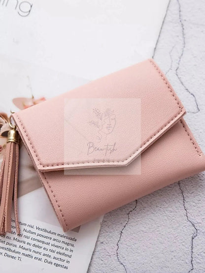 PU Leather Tassel Wallet