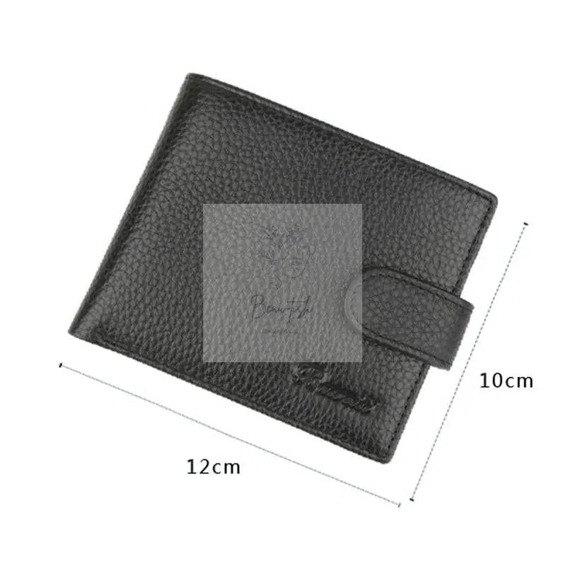 Rfid-blocking Short Men Wallet - Anti-magnetic