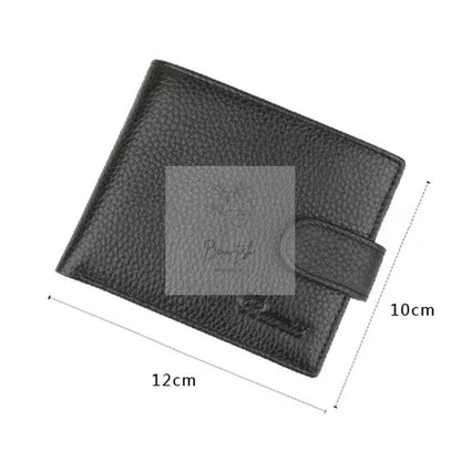 Rfid-blocking Short Men Wallet - Anti-magnetic