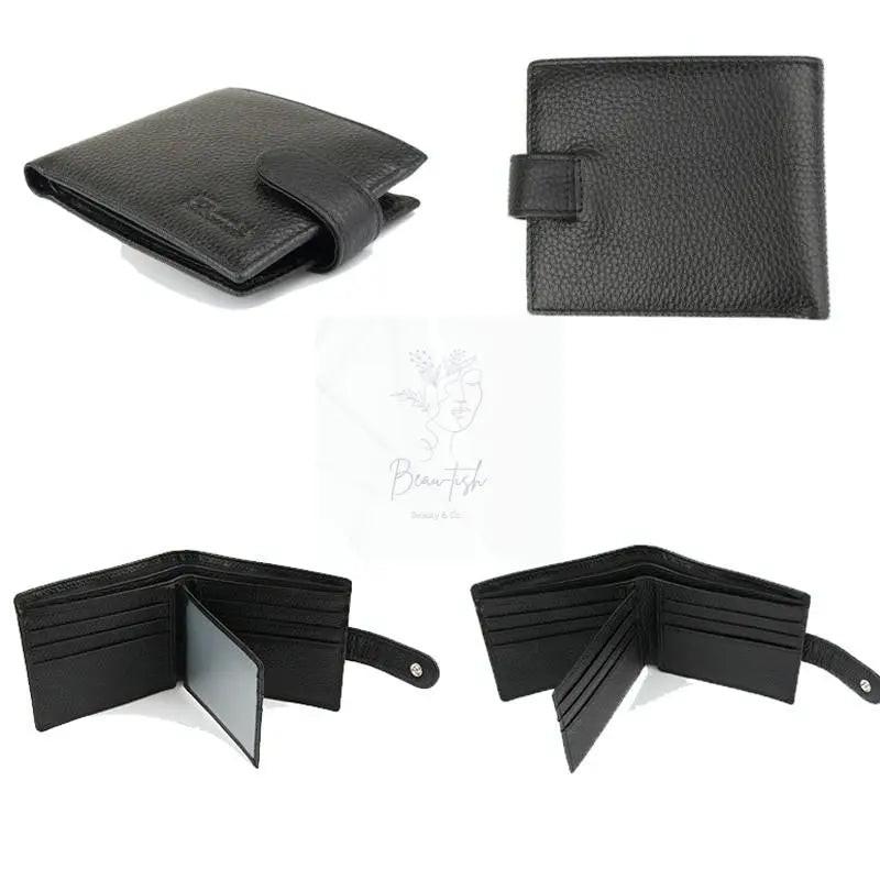 Rfid-blocking Short Men Wallet - Anti-magnetic